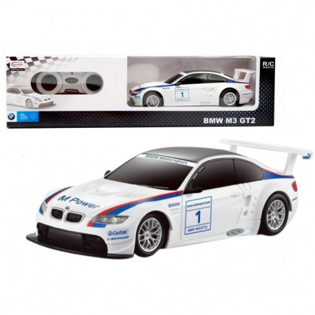 BMW kaugjuhitav sportauto M3 GT2 RC 1:24, valge