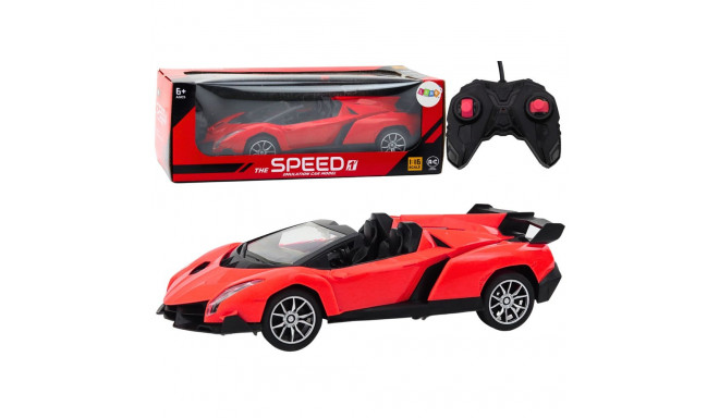 zdaljuhitav RC 1:16 punane sportauto