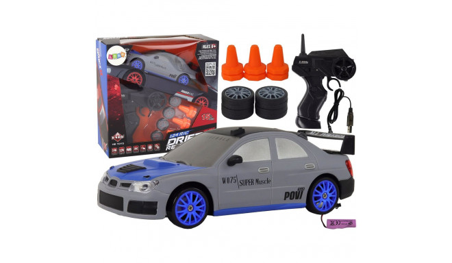 Autko Sportowe Zdalnie Sterowane R/C 1:24 Szare Wymienne Koła