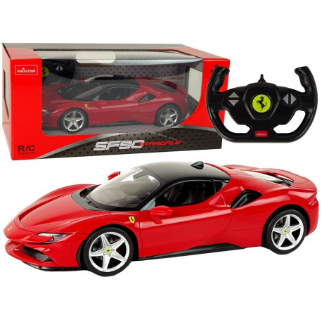 Auto R/C Ferrari SF90 1:14 Rastar punane