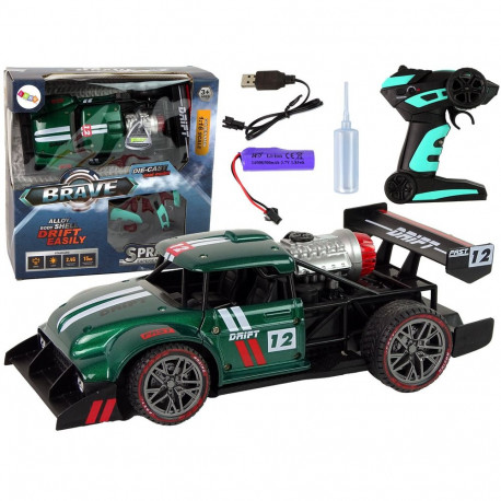 Auto Zdalnie Sterowane Sportowe R/C 1:16 Zielone Para Wodna