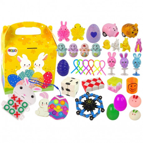 zestaw lihavõtteteemalised fidget-mänguasjad antistress 36-osaline