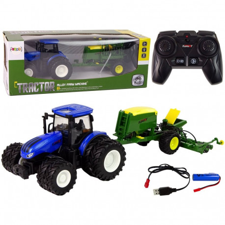 Traktor RC 1:24 belarka sinine
