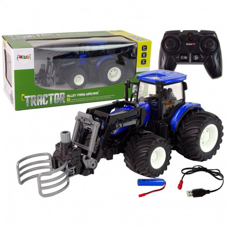 Traktor kaugjuhitav haaratsiga sinine