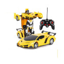 Auto Robot 2w1 Pilot R/C Światło Dźwięk Drift Żółty