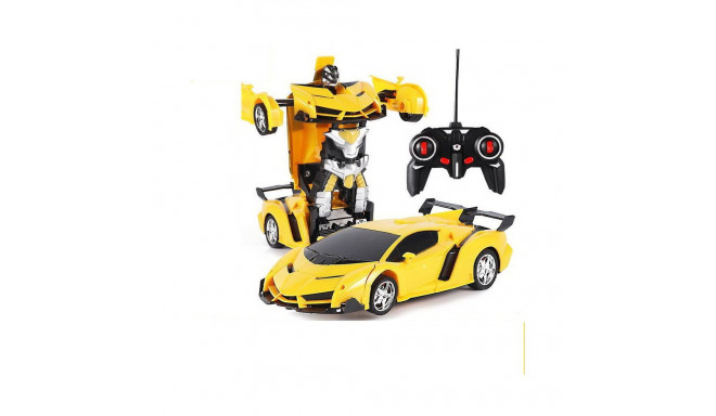 auto robot 2w1 pult R/C valgus heli drift kollane