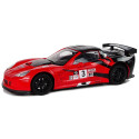Auto Sportowe Wyścigowe R/C 1:18 Corvette C6.R Czerwony 2.4 G Światła