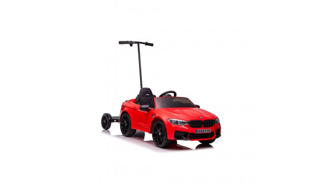 Auto Na Akumulator BMW M5 Z Platformą Dla Rodzica Czerwone Lakierowane