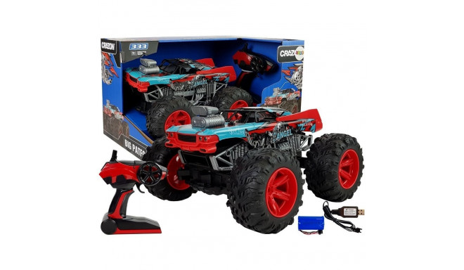 Auto Terenowe Zdalnie Sterowane 1:14 2.4G RC Czerwone Duże Koła