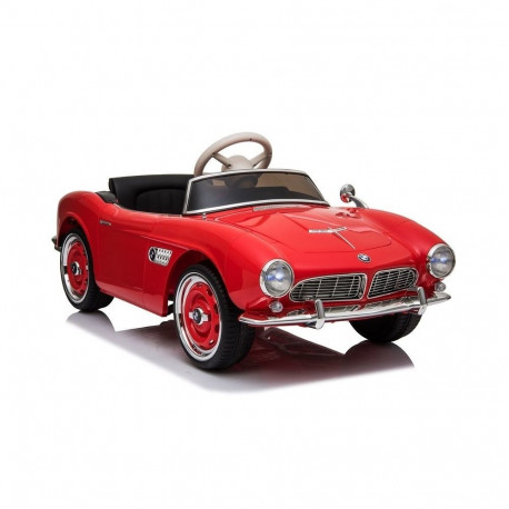 BMW laste elektriauto Retro pult LED MP3 lakitud, punane