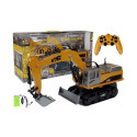 Pojazd Budowlany Koparka RC Zdalnie Sterowana 2.4G R/C Światła Żółty