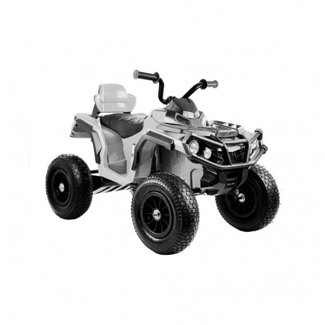 Laste elektriline ATV BDM0906 õhkkummid LED-tuled MP3, valge