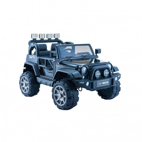 Jeep akuga auto HP012 lastele LED-tuled MP3, must