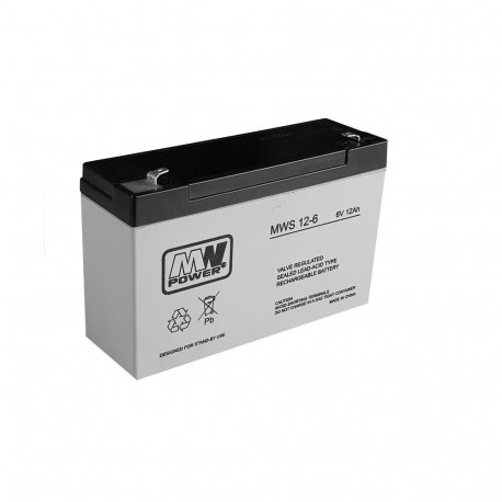 akuga auto geelakumulaator AGM 6V12Ah