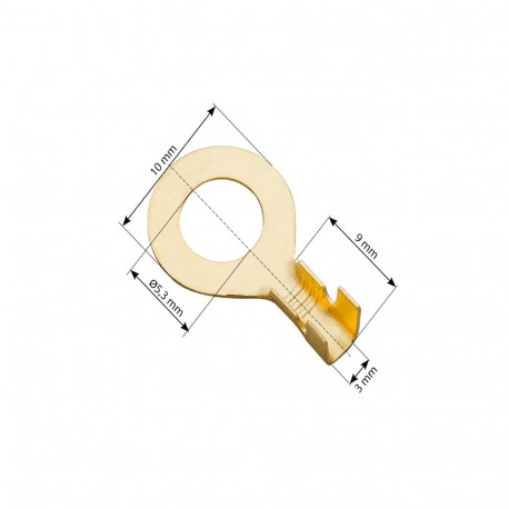 43-096# isoleerimata rõngaskonnektor 5,3/10/9 100tk