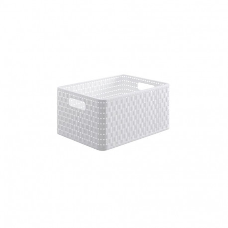 ROTHO Country A4 in 18 L, rattan look, white