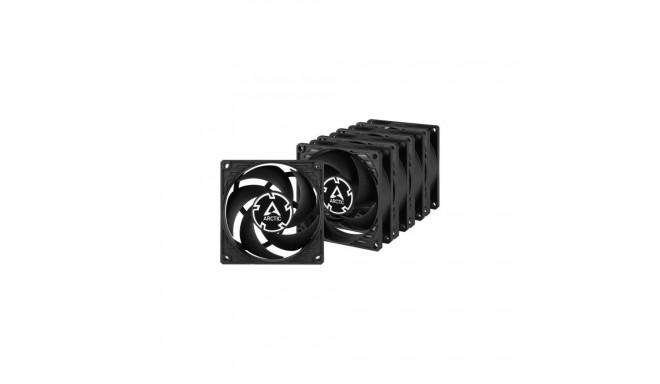 Arctic P8 PWM PST Value Pack 80mm 5pcs Black