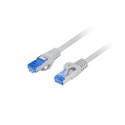 Patchcord cat.6a S/FTP CCA 1.0m grey