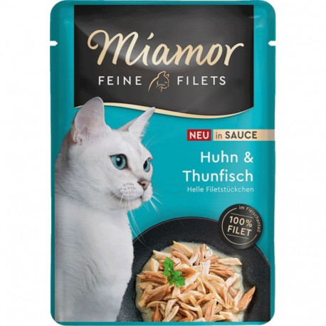 Wet Cat Food - MIAMOR Fine Filets Chicken with Tuna 100g
