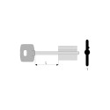 BLANK KEY 00122.00.1 FOR LOCK 57525.48