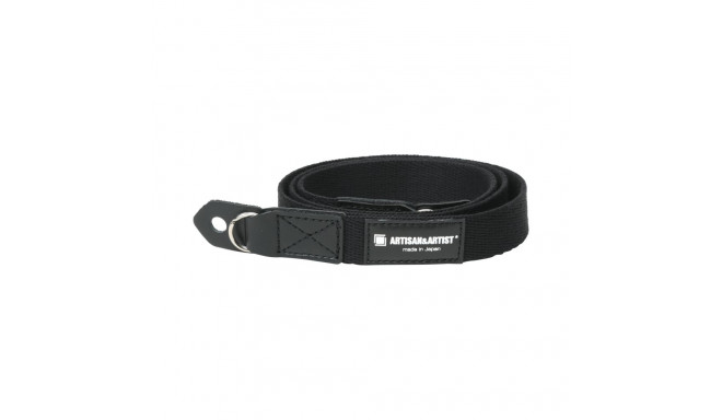 Artisan & Artist I ACAM-102AA I Slim Cloth Strap (w/Ring-type/Eyelets) Black