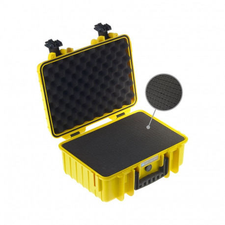 BW kaitsekohver Type 4000 eelkujundatud vahtpehmendusega, kollane