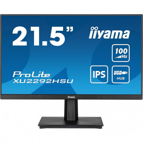"IIYAMA 54.5cm (21.5"") XU2292HSU-B6 16:9 HDMI+DP+USB IPS bl."