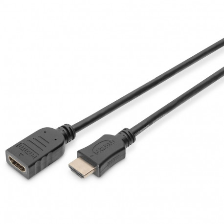 "DIGITUS HDMI Verlängerungskabel m. Ethernet 4K 3m schwarz"