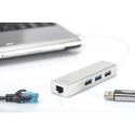 "Digitus DA-70250-1 USB 3.0 HUB 4-Port 3xUSB 3.0; 1xGigabit LAN"