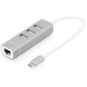 "Digitus USB-C HUB 4-Port 3xUSB 2.0; 1xGigabit LAN"