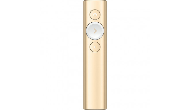"Logitech wireless Presenter Spotlight Gold"