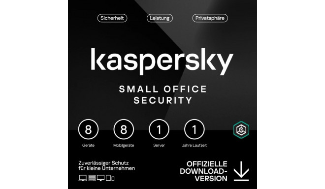 "Kaspersky Small Office Security - 8 User, 1 Year - Base - ESD-DownloadESD"