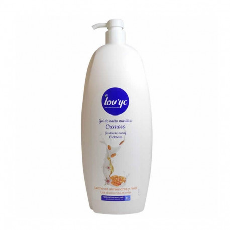 LOVYC LECHE DE ALMENDRAS Y MIEL GEL DE BAÑO NUTRITIVO 2000ML