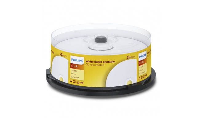 1x25 Philips CD-R 80 min 700 MB 52x IW SP