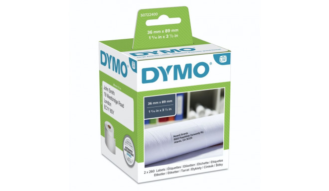 Dymo suured aadressisildid 99012 89mm x 36mm / 2 x 260 silt