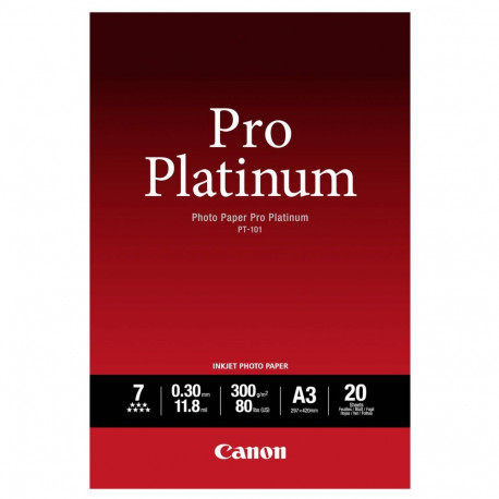 Canon PT-101 A 3, 20 lehte fotopaber Pro Platinum 300 g