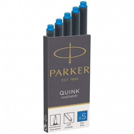 1x5 Parker tindikassett Quink sinine mahapestav