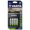 Varta LCD Laadija koos 4 patareiga 2100 mAh AA Varta LCD Laadija koos 4 patareiga 2100 mAh AA