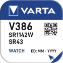 1 Varta Chron V 386 Suure Tühjenemiskiirusega Patarei
