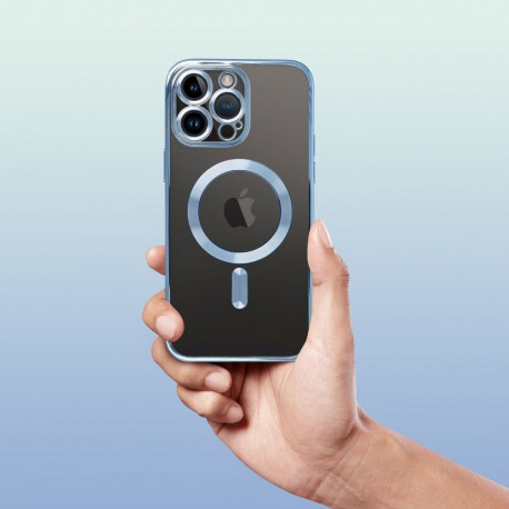 Case for iPhone SE 2025 Electro Mag Cover compatible with MagSafe blue