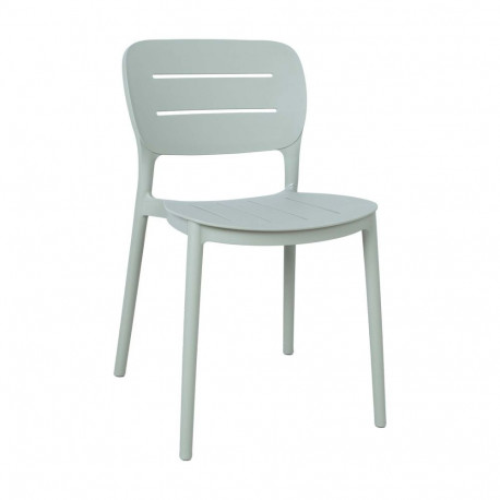 Chair MANGO 42,5x53,5xH79cm, greenish gray plastic