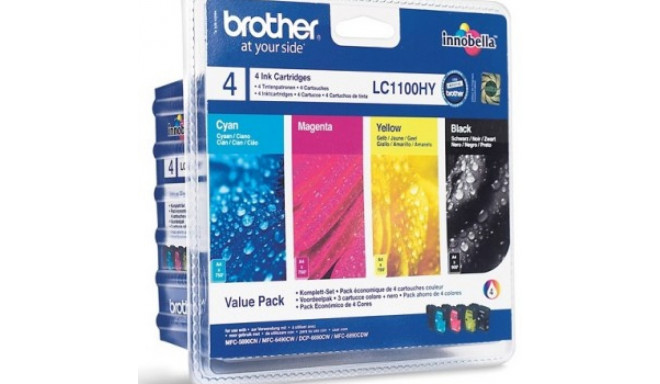 BROTHER VALUE PACK LC-1100HY BK/C/M/Y