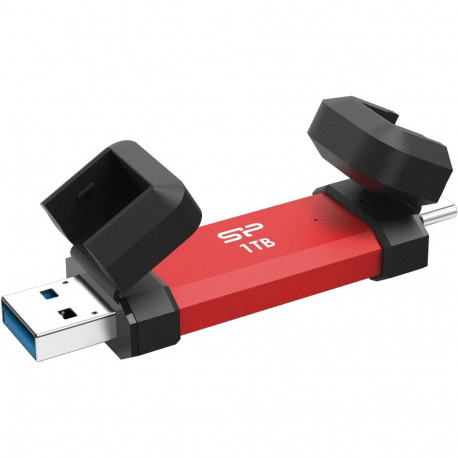 Silicon Power DS72 | 1000 GB | USB Type-A/USB Type-C 3.2 Gen 2 | punane