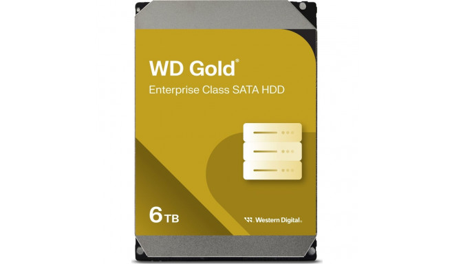 WD Gold 6TB 3.5'' SATA III (6 Gb/s) serveriketas (WD6004FRYZ)