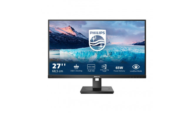 Philips LCD monitor 273S1/00 27-tolline IPS FHD 16:9 75 Hz 4 ms 1920 x 1080 300 cd/m² 1 HDMI-port