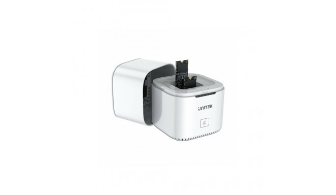 UNITEK SyncStation Marshmallow M.2 USB 3.2 Gen 2 (3.1 Gen 2) Type-C White