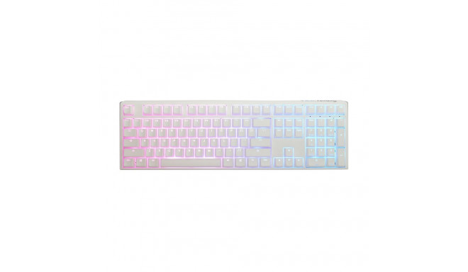 Ducky One 3 RGB klaviatuur mängimiseks USB QWERTY US English valge