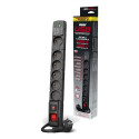 ACAR W2437 surge protector Black 6 AC outlet(s) 230 V 3m