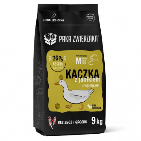 Paka Zwierzaka part ei õunaga M - kuiv koeratoit - 9kg