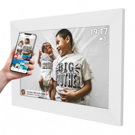 Denver photo frame with FRAMEO HD 10.1" 16GB white
